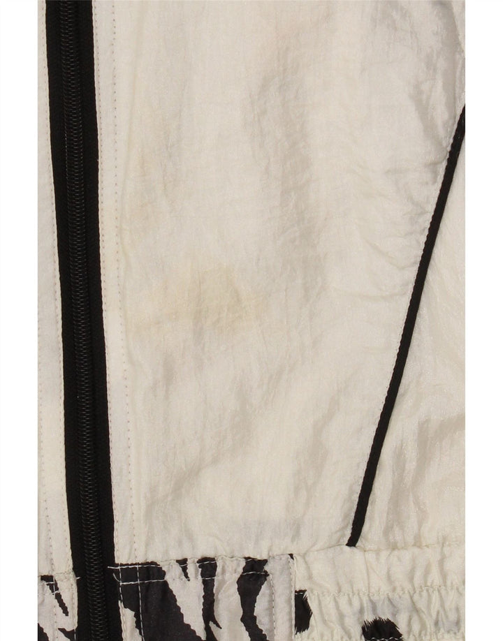 EVR Chaqueta superior de chándal de gran tamaño para mujer Reino Unido 46 Estampado animal blanco grande