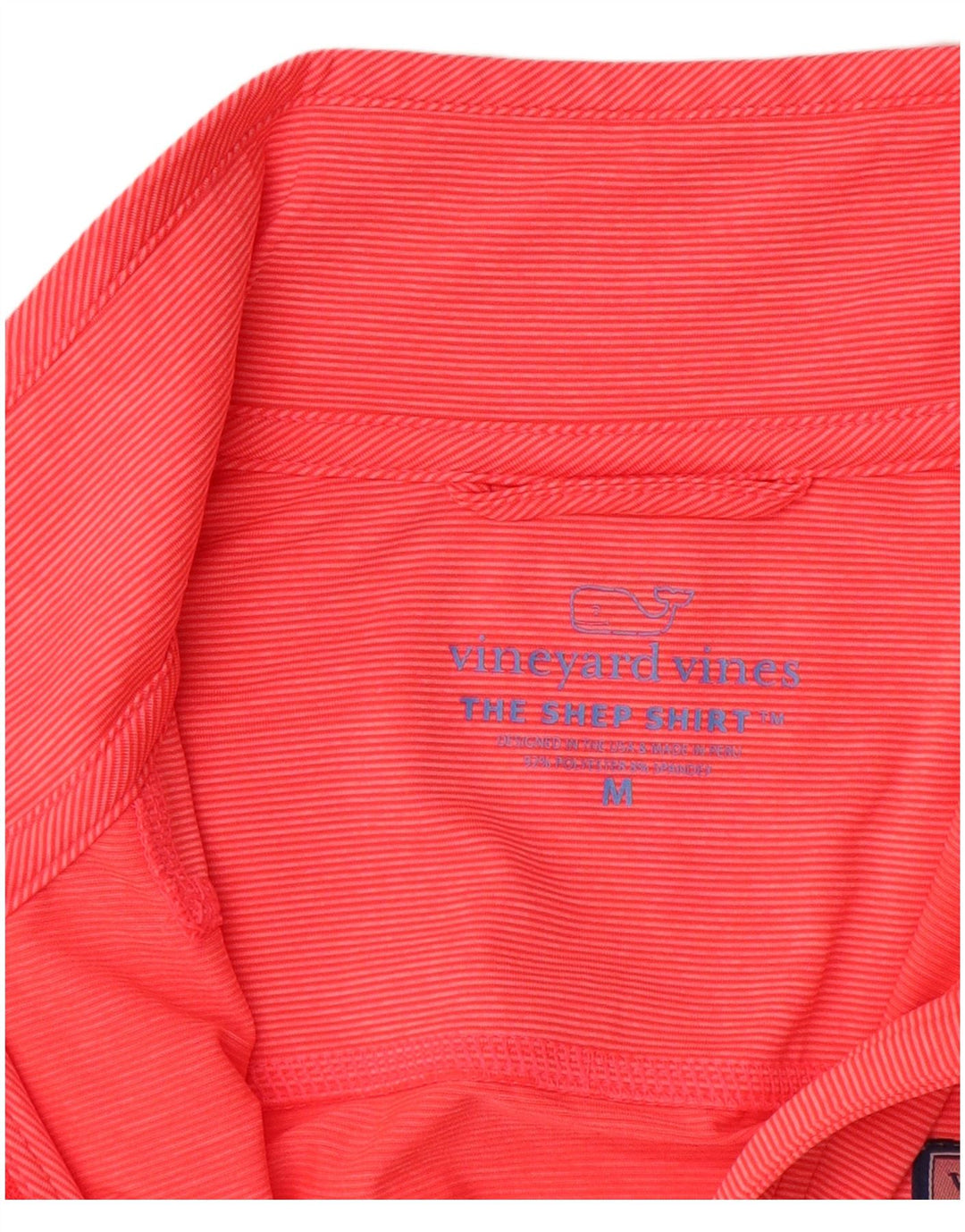 VINEYARD VINES Top con cuello con cremallera para mujer, manga larga, Reino Unido 44, rayas rosas medianas