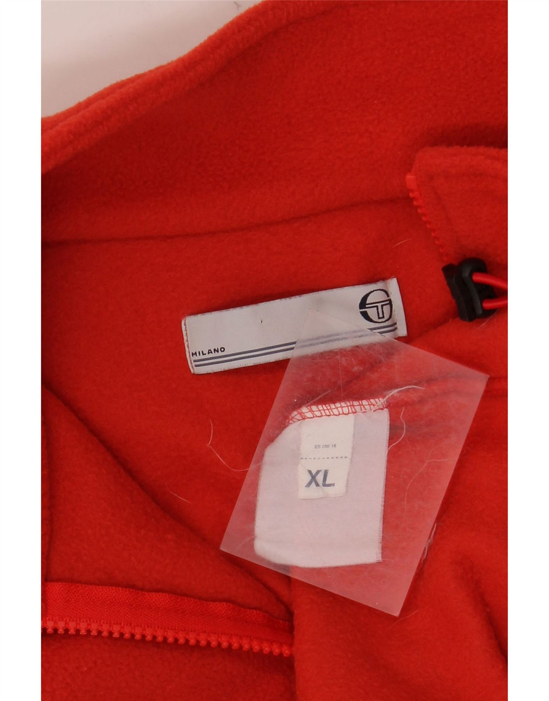 SERGIO TACCHINI Jersey de forro polar con cuello y cremallera Milano para hombre XL Rojo