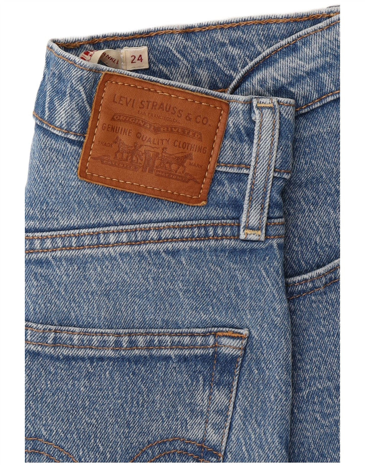 LEVI'S Vaqueros rectos Ribcage para mujer W24 L28 Algodón azul