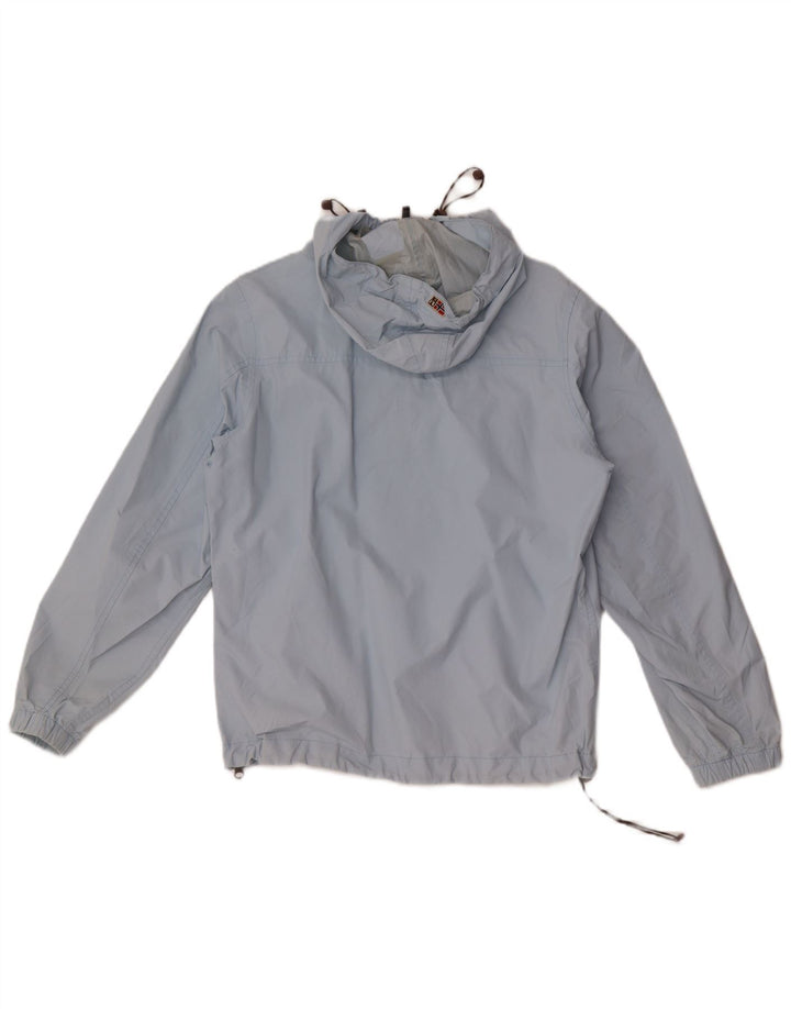 Napapijri Chaqueta impermeable con capucha de gran tamaño para mujer UK 40 Small Blue