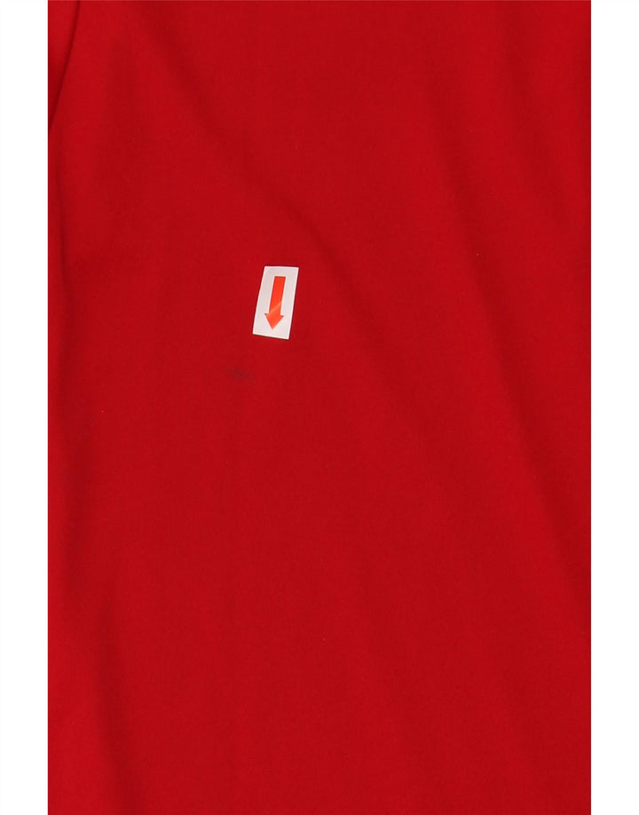 ADIDAS Hombre Climalite Camiseta Top XL Rojo Colorblock Poliéster