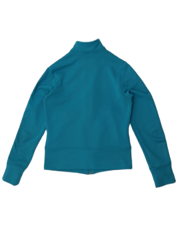 Adidas - Chaqueta de chándal para mujer, talla 8, poliéster azul pequeño