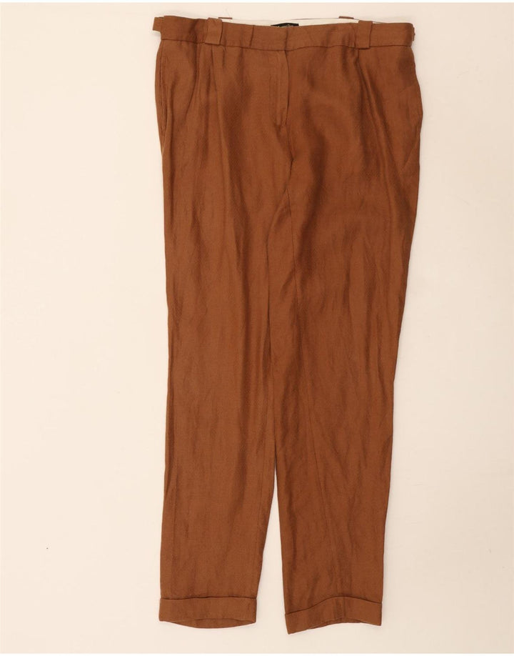 Massimo Dutti Pantalón Chino Regular Mujer EU 40 Medium W30 L31 Marrón