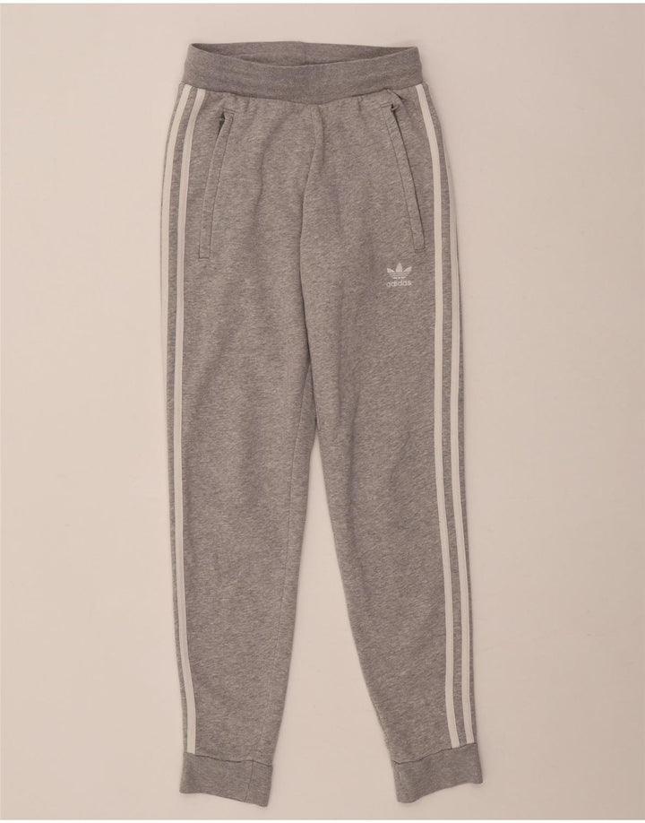Pantalones De Chándal Adidas Mujer Joggers De Algodón Moteado Gris Medio