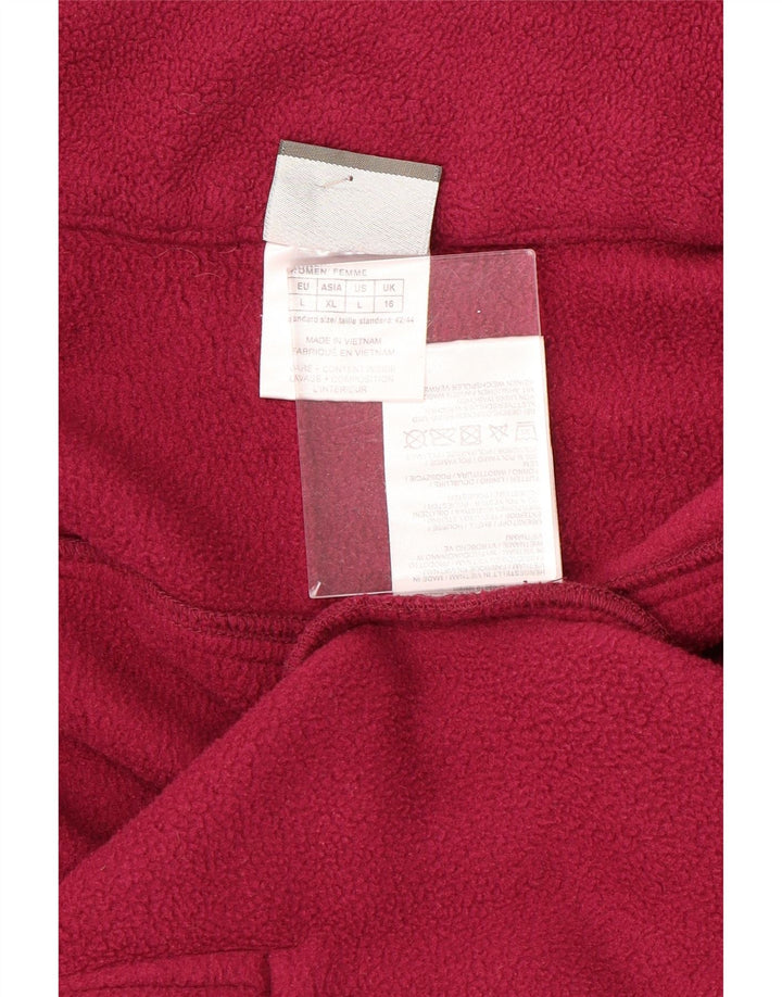 JACK WOLFSKIN Chaqueta polar para mujer UK 40 Grande Poliéster rosa