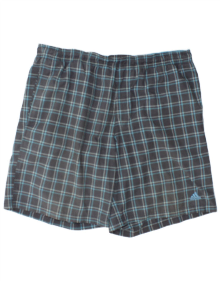 Bañador Adidas Hombre XL Gris Cuadros Poliéster