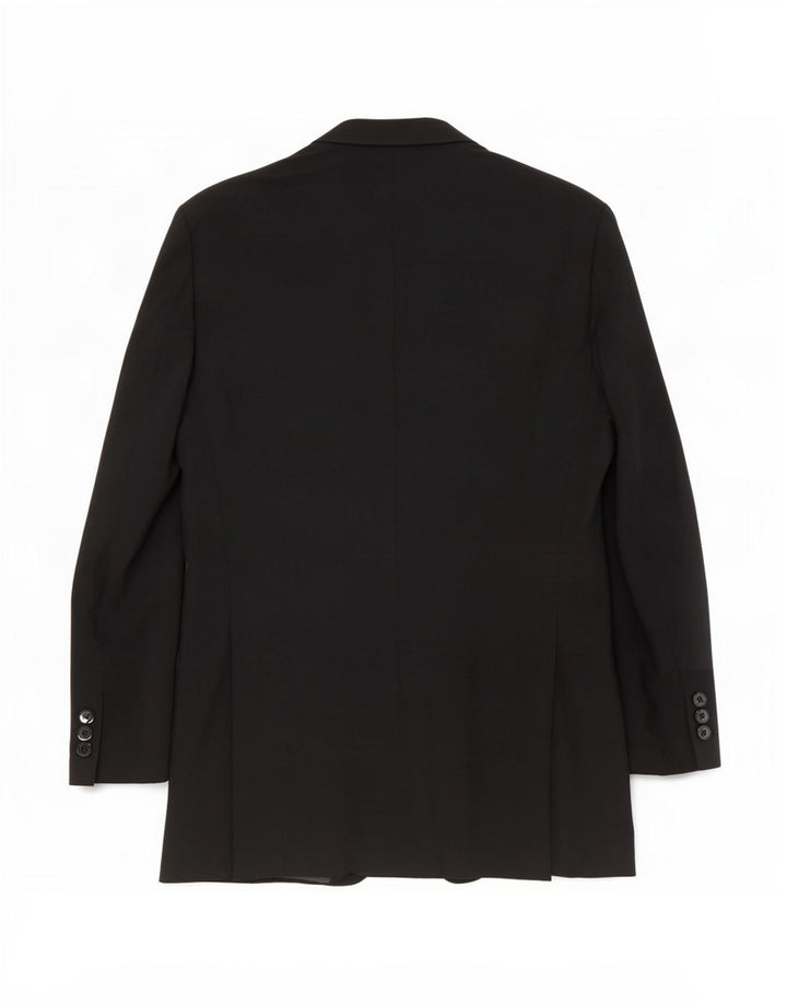 Marks & Spencer Chaqueta tipo blazer de 2 botones para hombre UK 40 Mediano Poliéster negro