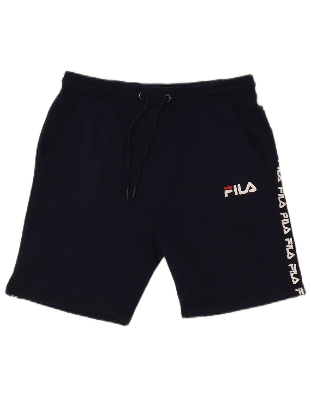 FILA Shorts deportivos con gráfico para niño 13-14 años Azul marino Poliéster