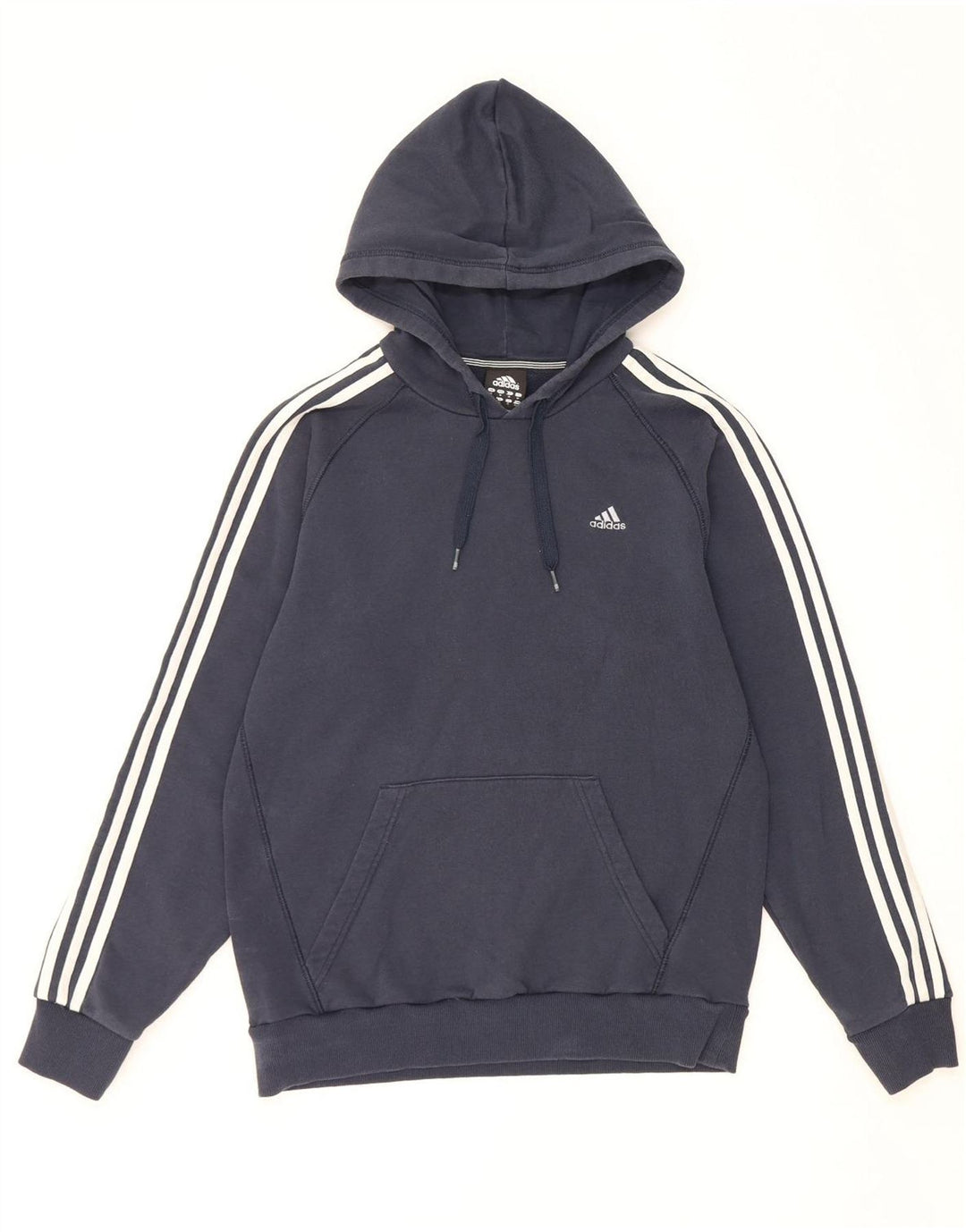 ADIDAS Hombre Sudadera con capucha Jumper Medium Azul Marino Algodón