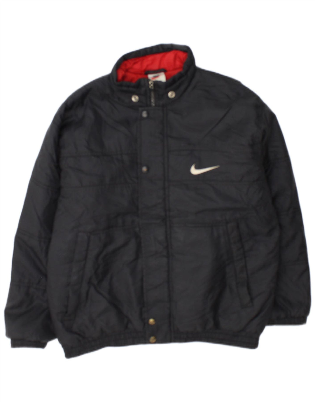 Nike Chaqueta acolchada con gráfico para niños 12-13 años Grande Nylon negro