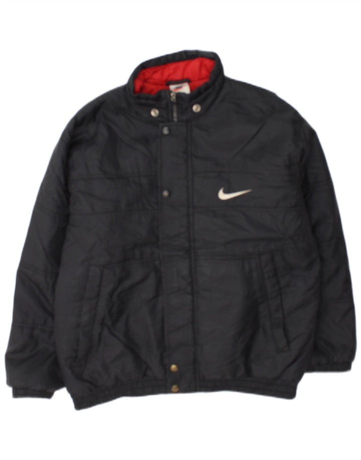 Nike Chaqueta acolchada con gráfico para niños 12-13 años Grande Nylon negro