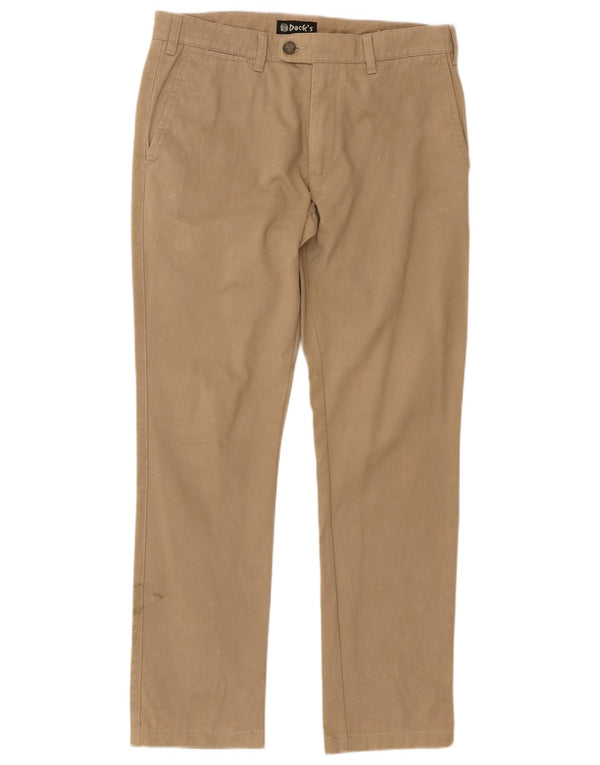 Dack's Pantalones chinos delgados para hombre IT 50 Large W34 L30 Algodón beige