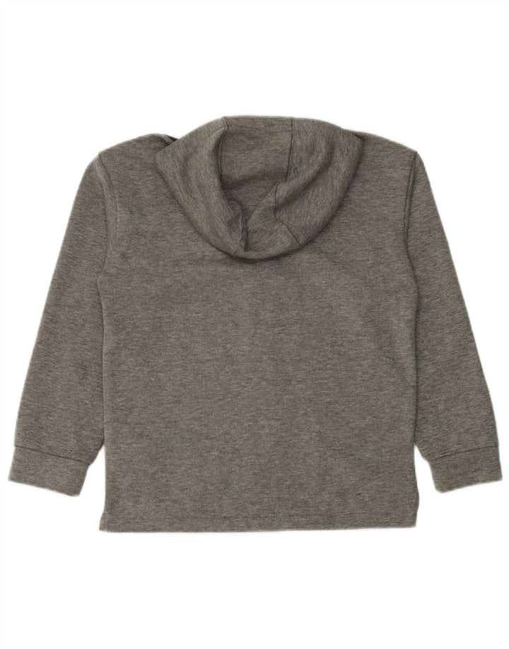 PUMA Sudadera con capucha y cremallera gráfica para niños 9-10 años Gris Poliéster color block