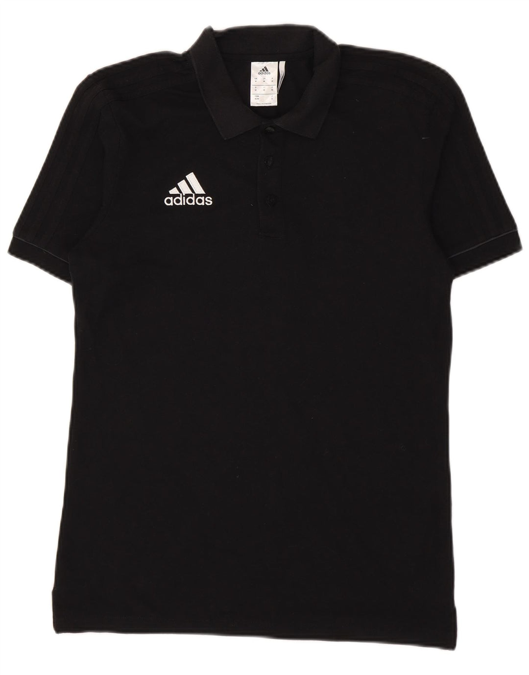 Adidas - Polo Climalite para hombre, algodón negro mediano
