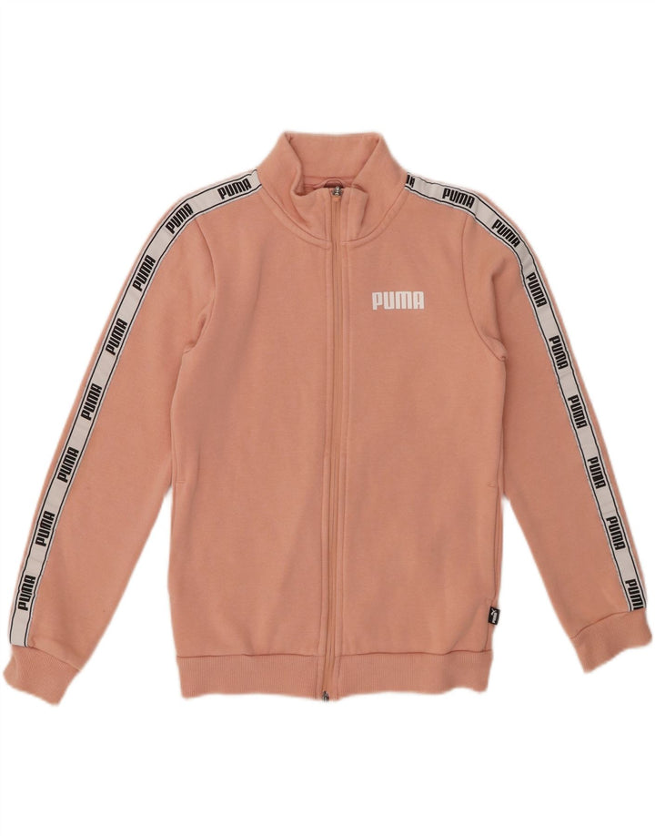 PUMA Chaqueta de chándal gráfica para niña 11-12 años Algodón Rosa