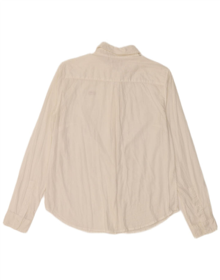 Levi's Camisa de ajuste clásico para mujer UK 10 Small White