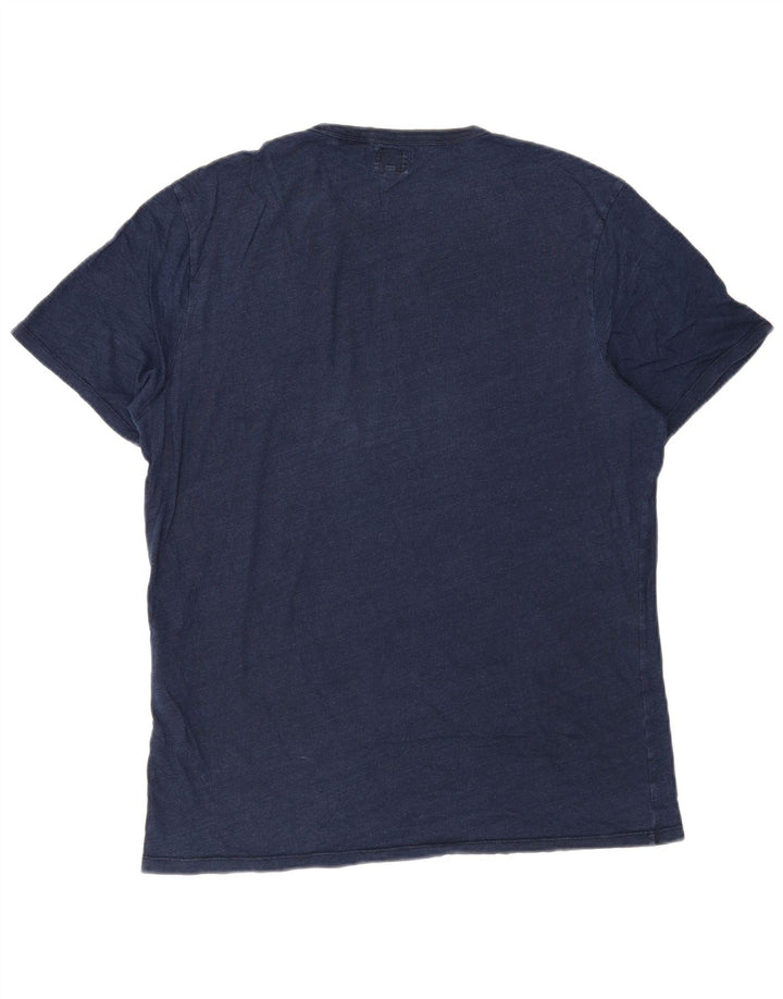 LEVI'S Camiseta para hombre Top Large de algodón moteado azul marino