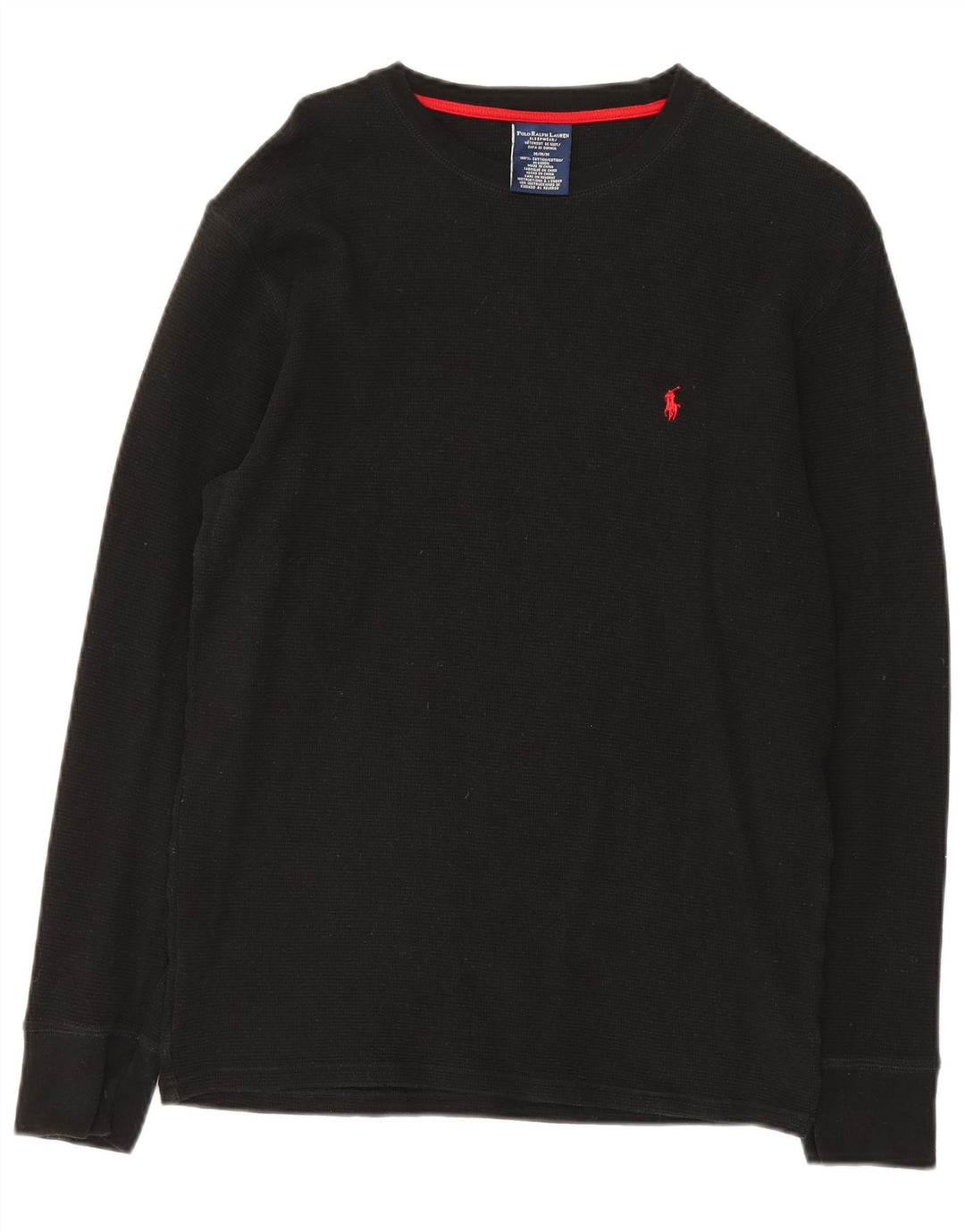 Polo Ralph Lauren Hombre Top Manga Larga Medio Algodón Negro