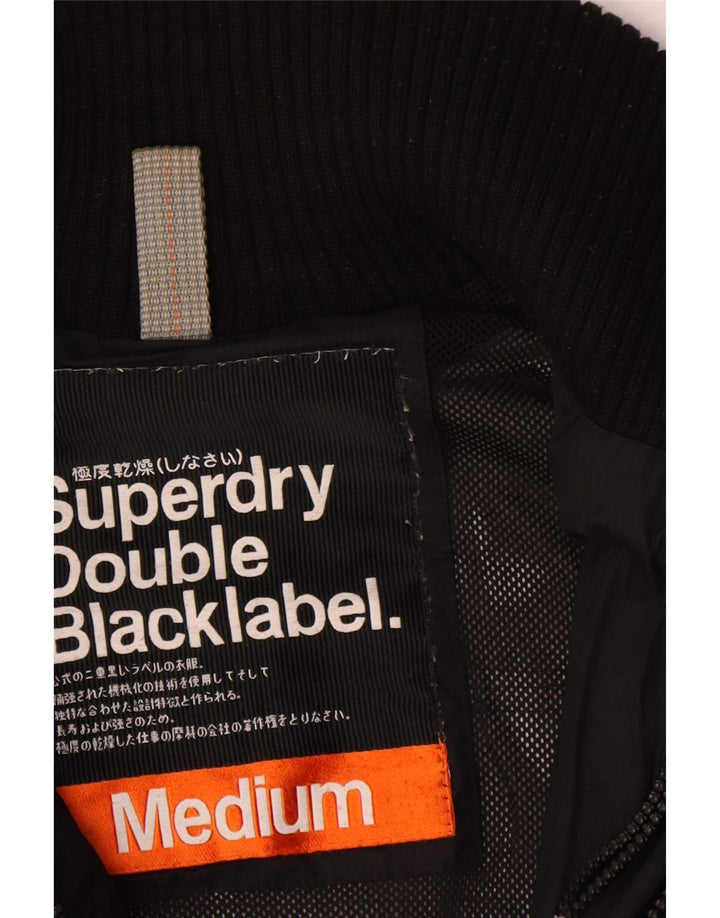 Superdry Chaqueta cortavientos para mujer UK 44 Mediano Negro Poliéster