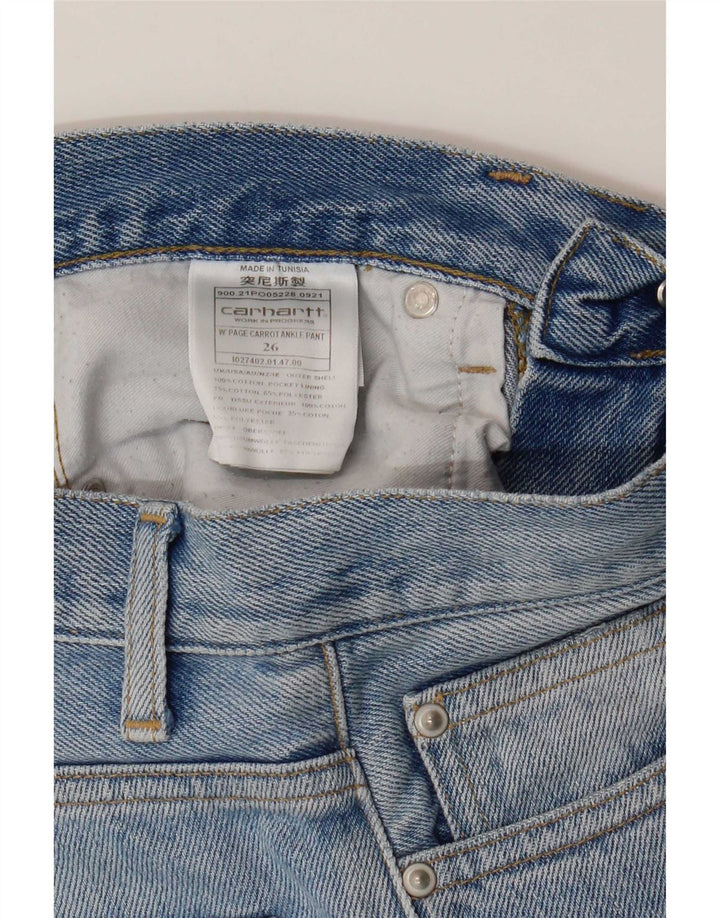 Vaqueros Carhartt Mujer Rectos W26 L28 Algodón Azul