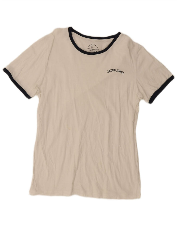 Jack & Jones Hombre Camiseta Top Small Blanco