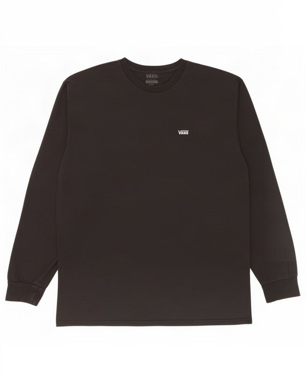 Vans Mens Classic Fit Top Long Sleeve Large Black Cotton