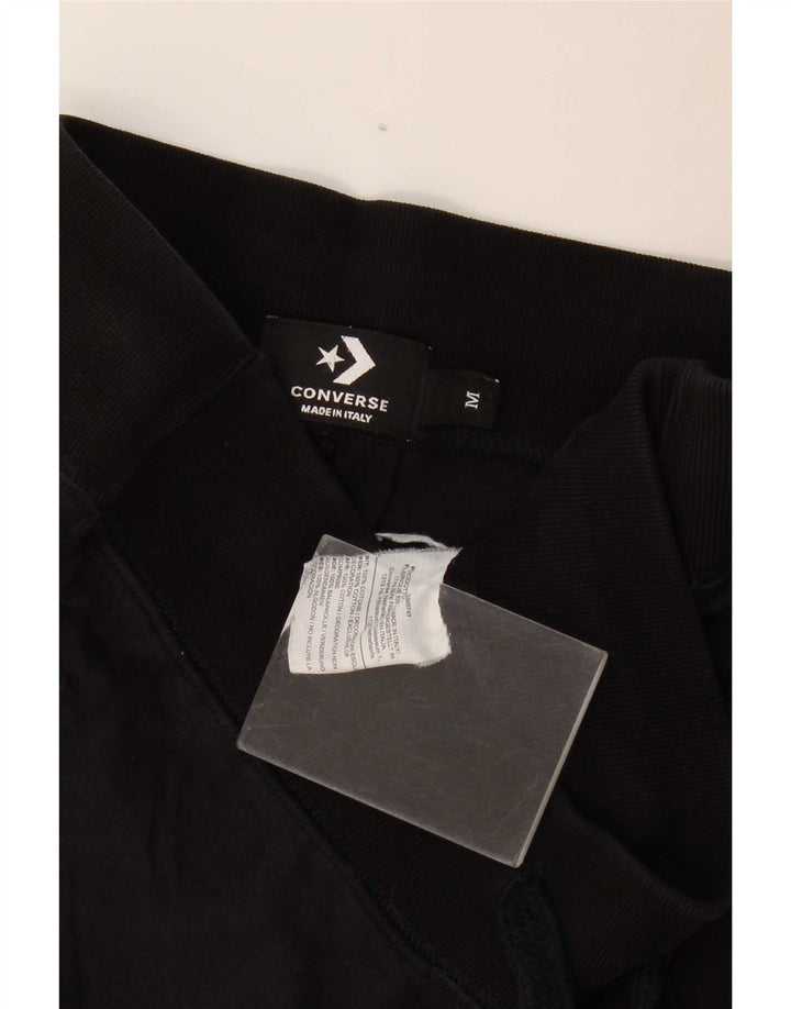 Pantalones de chándal Converse Joggers medianos de algodón negro para hombre