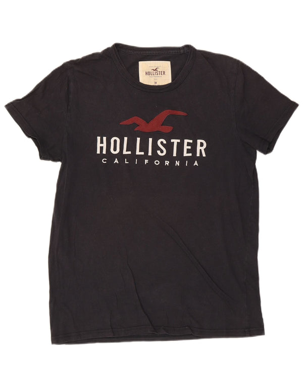 Camiseta Hollister Hombre Graphic Top Medium Azul Marino Algodón
