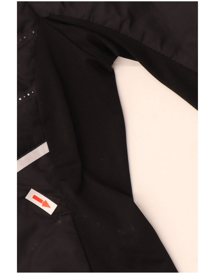 Chaqueta NIKE Racer para mujer UK 12 Mediana Negro Poliéster