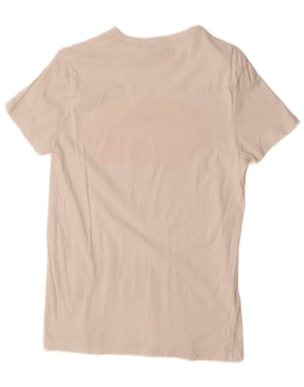 PEPE Jeans - Camiseta ajustada con gráfico para hombre, talla pequeña, color blanco