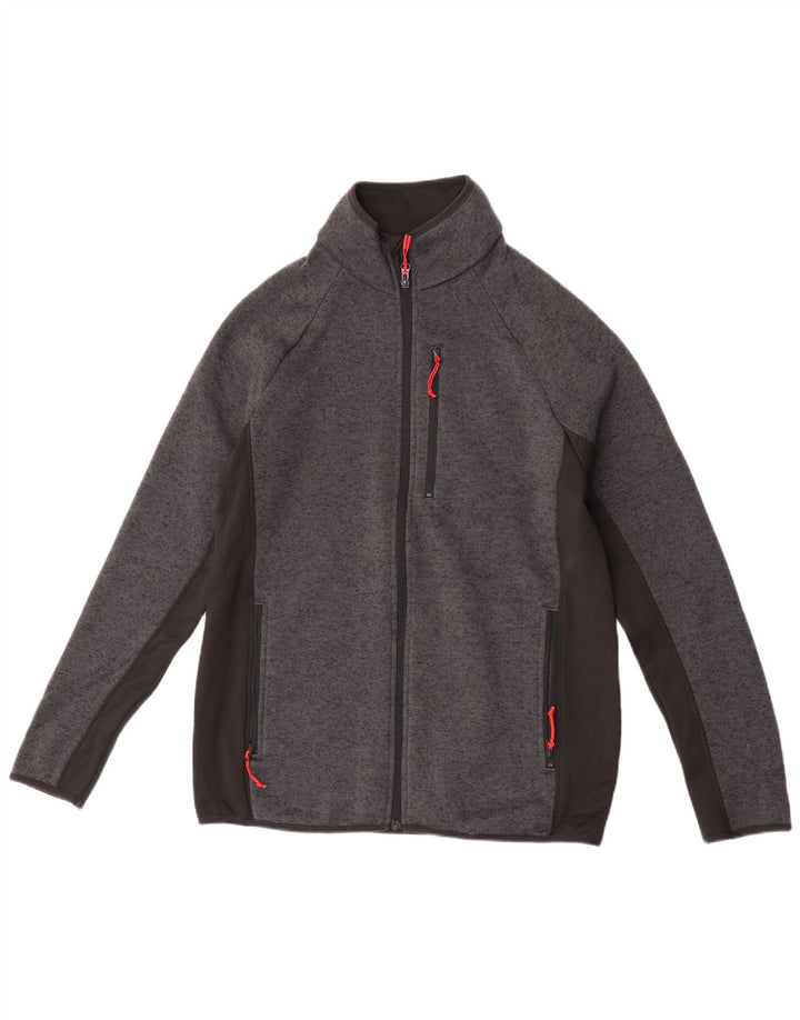 Chaqueta superior de chándal para hombre de Mountain Warehouse en bloques de color gris grande