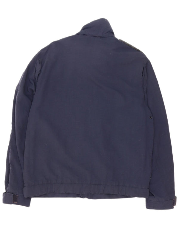 Gas Mens Utility Jacket UK 36 Small Azul Marino Poliéster