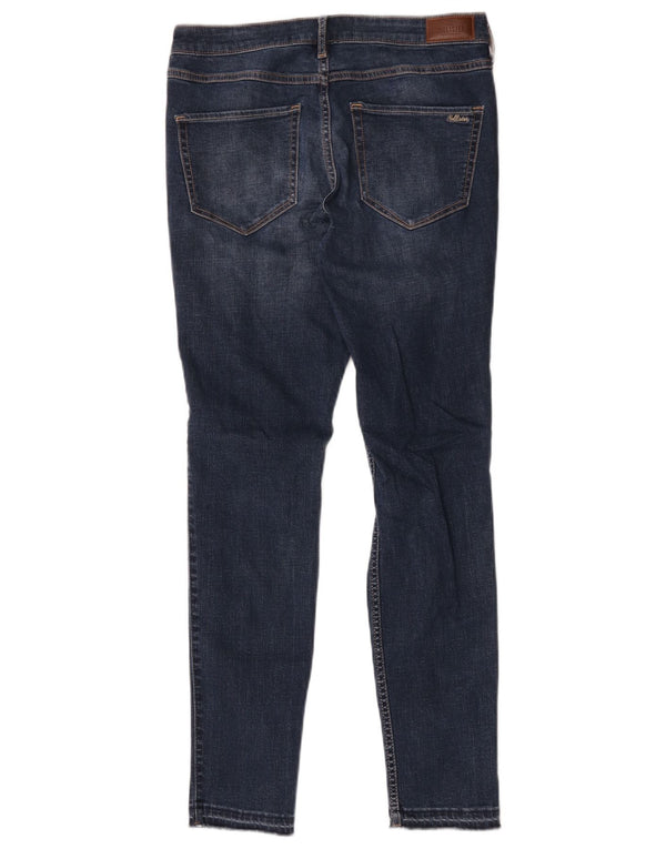 Hollister Jeans Ajustados Desgastados para Mujer US 11 Grande W30 L30 Algodón Azul