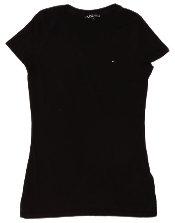TOMMY HILFIGER Camiseta para mujer Top UK 12 Medium Black Cotton