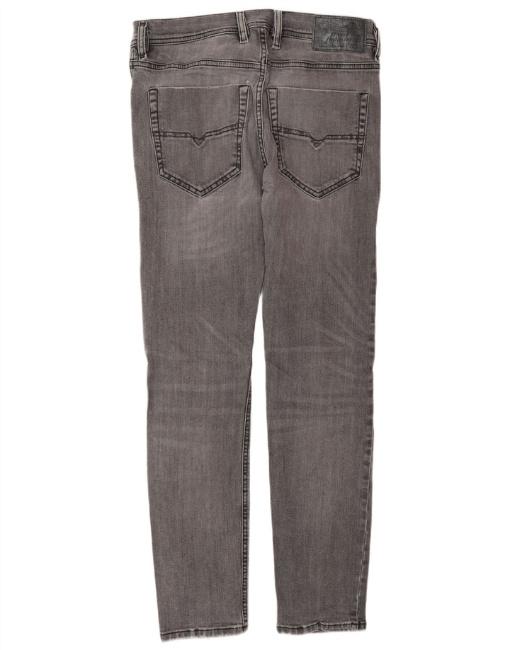 DIESEL Vaqueros pitillo para hombre W29 L30 Algodón gris