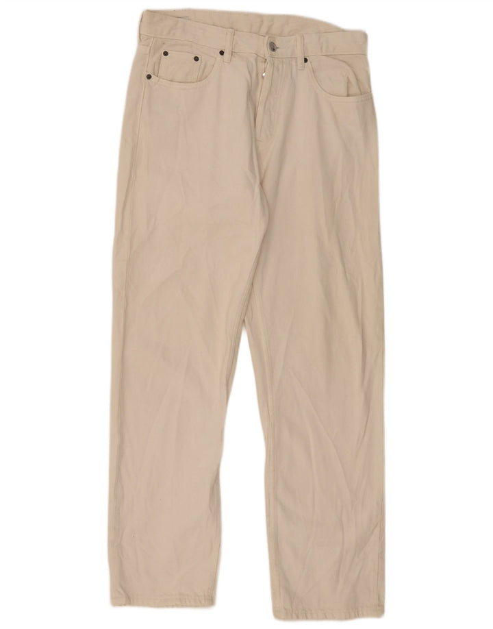 Zara Jeans rectos para hombre EU 40 Medium W31 L32 Blanco roto