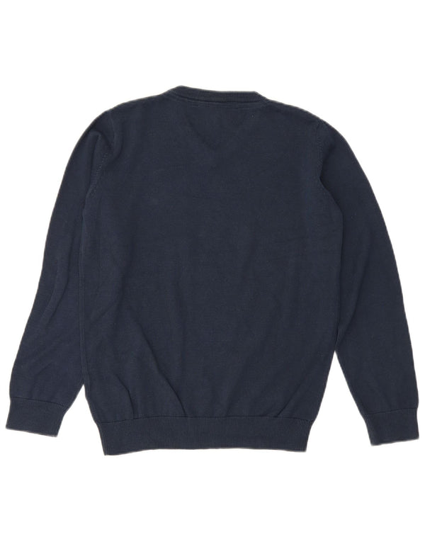 Marks & Spencer Jersey con cuello en V para niños 12-13 años Azul marino Algodón