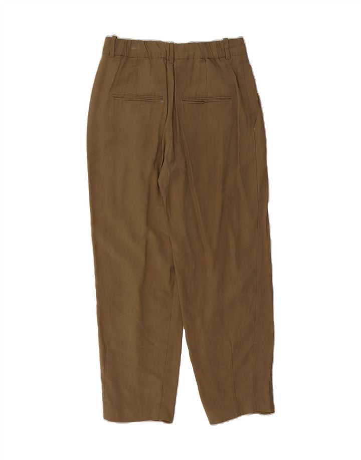 ZARA Womens Pegged Chino Trousers Small W26 L26 Beige Vintage Zara and Second-Hand Zara from Messina Hembry 