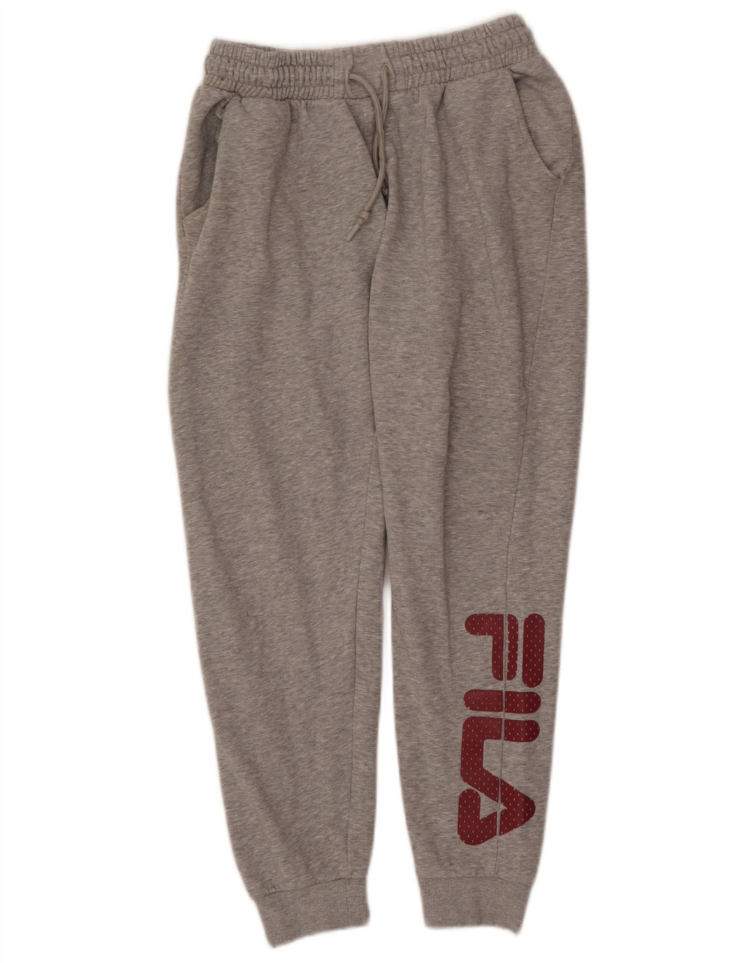 Fila Pantalones de chándal gráficos para mujer Joggers UK 44 Algodón gris medio