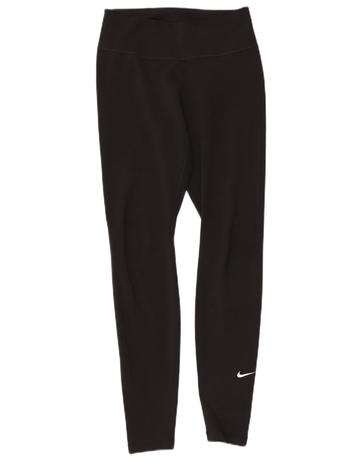 Leggings NIKE Dri Fit para mujer UK 10 Small Poliéster negro
