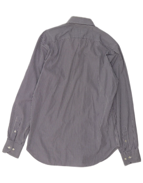 Camisa ETRO Hombre Medium Azul Marino Vichy Algodón