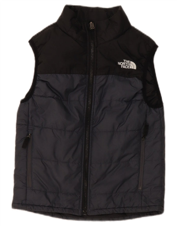 The North Face Chaleco acolchado para niños 7-8 años Pequeño gris Poliéster color block