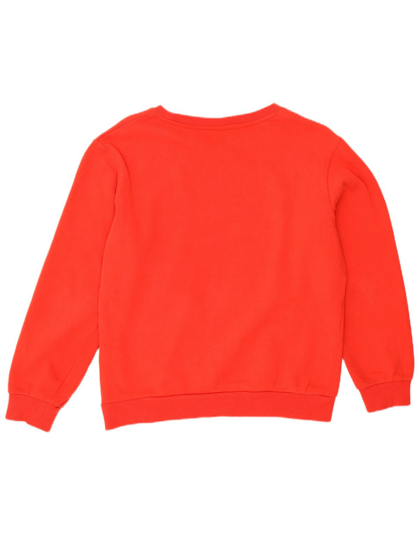 Fila Mujer Graphic Relaxed Fit Sudadera Jumper UK 10 Small Rojo Algodón