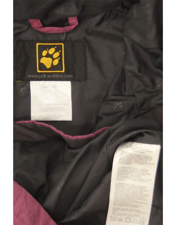 Jack Wolfskin Chaqueta cortavientos con capucha para mujer UK 10 Small Pink Poliéster