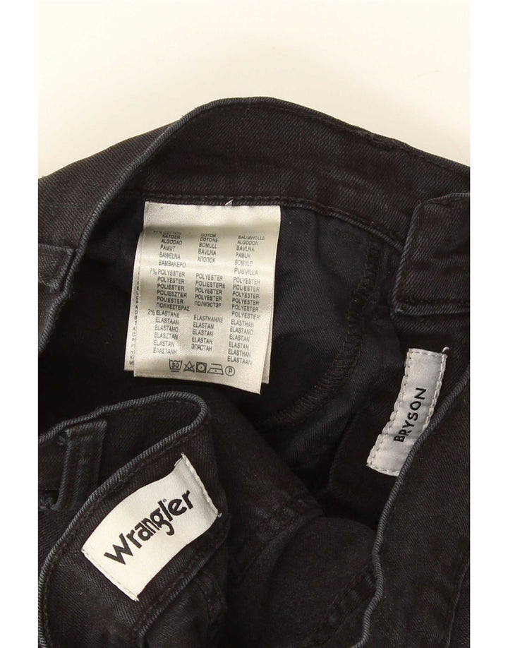 Wrangler Mujer Bryson Slim Jeans W29 L32 Algodón Negro