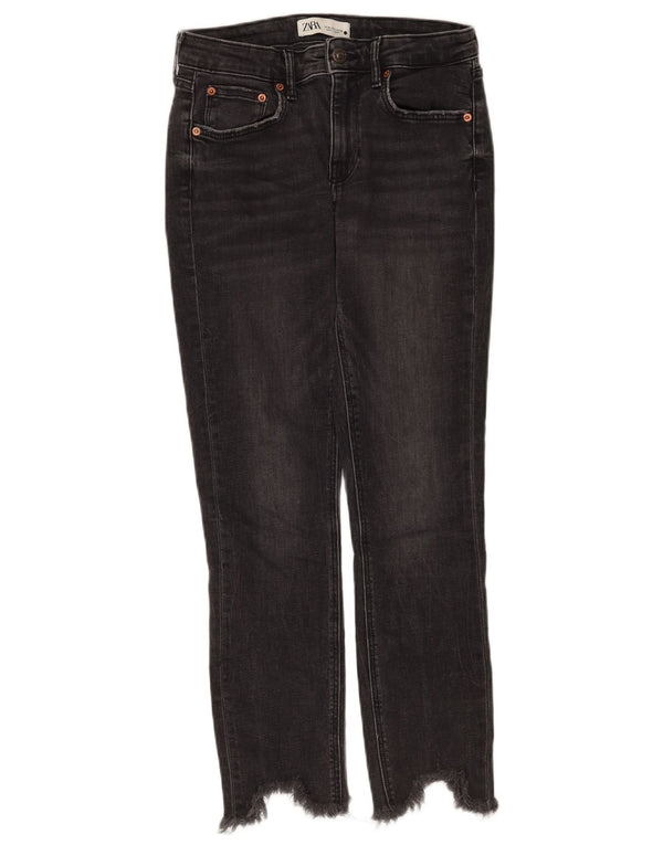 Zara Vaqueros Slim Mujer EU 36 XS W26 L26 Negro