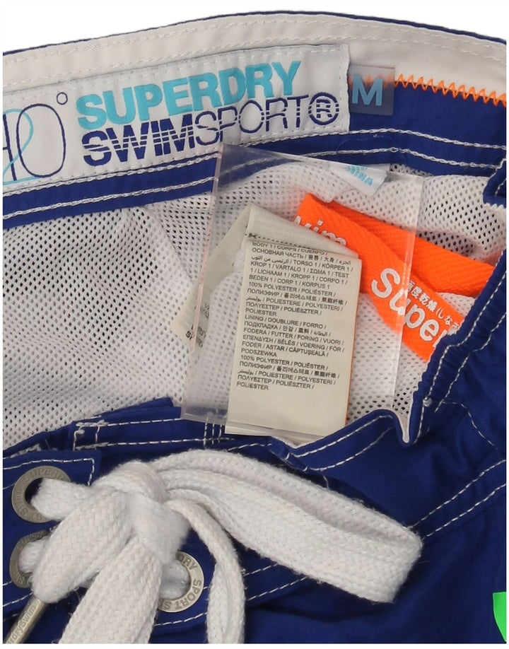Superdry Shorts De Baño Gráficos Para Hombre Poliéster Azul Medio