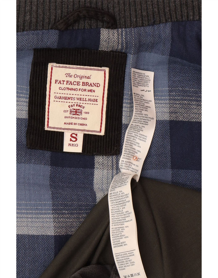 FAT FACE Chaleco acolchado para hombre UK 36 Small Gris Algodón