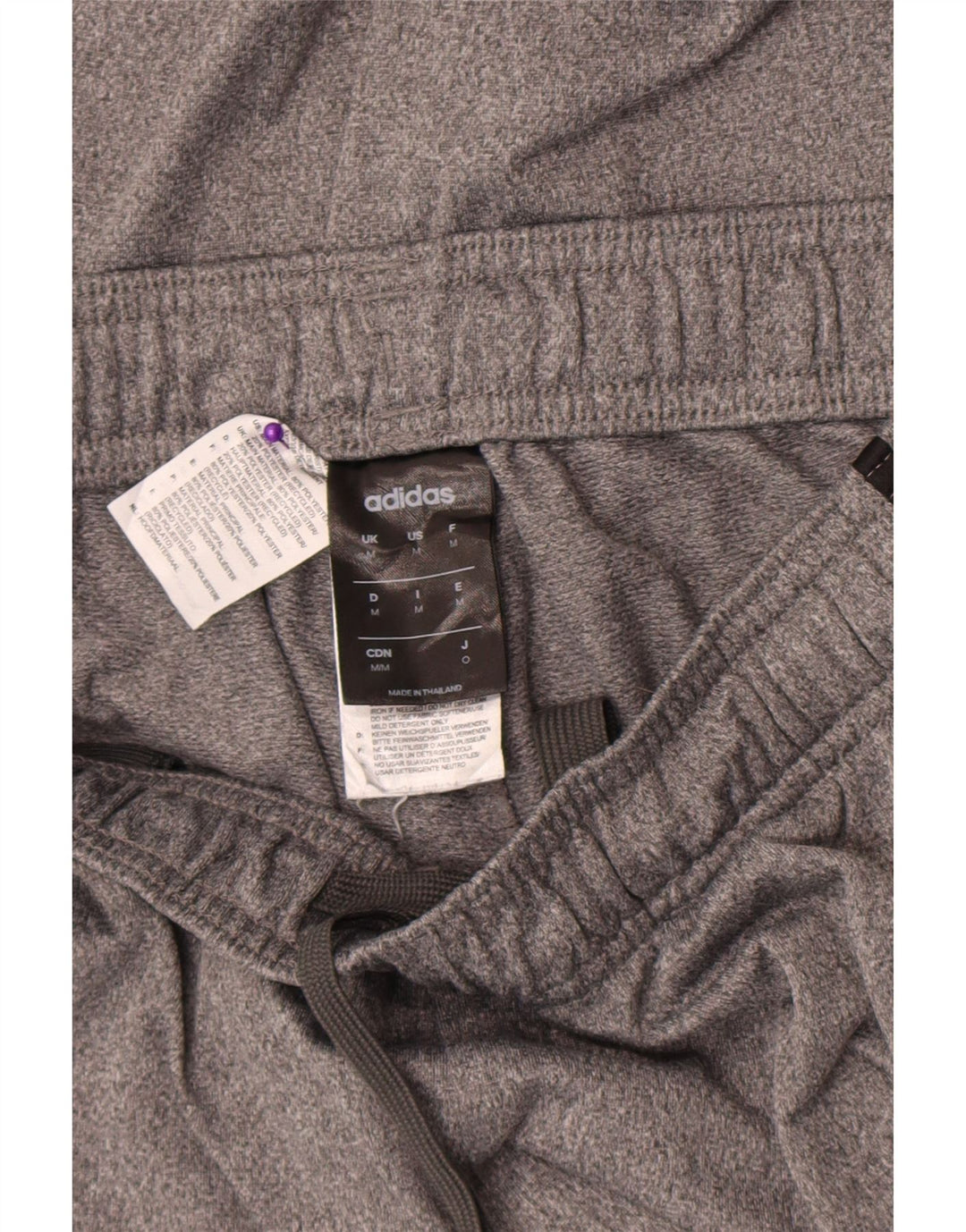 Pantalón De Chándal Adidas Hombre Gris Medio Poliéster